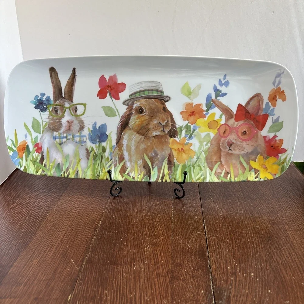 Prima Design‎ Platter Tray 3 Rabbits 19